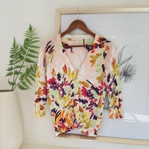 BOSTON PROPER 3/4 Sleeve Lightweight Cardigan SM